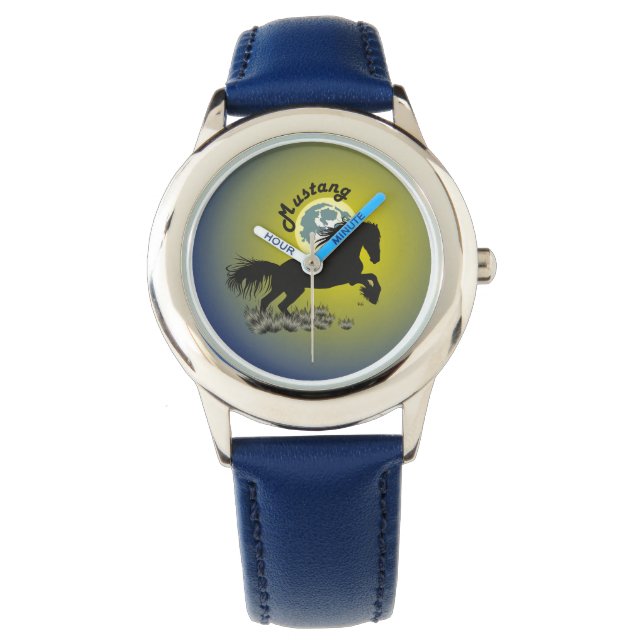De Pulsera Caballo - mustang reloj (Anverso)