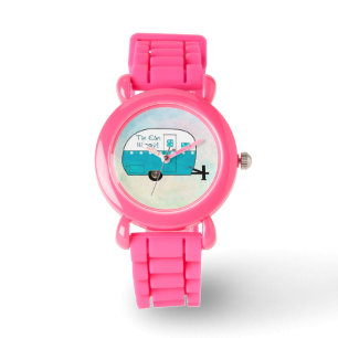 De Pulsera Campista retro ROSADO del RELOJ el  