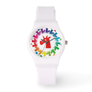 De Pulsera Coloréeme reloj del unicornio del arco iris