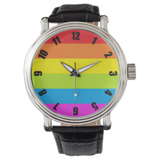 De Pulsera Colorido reloj del orgullo arcoiris