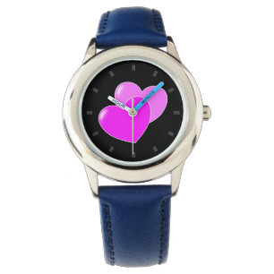 De Pulsera Corazones rosados lindo hermoso reloj infantil