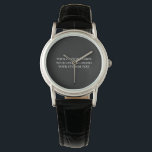De Pulsera Crear su propio reloj personalizado<br><div class="desc">Personalizar este producto agregando sus propias imágenes y texto y eligiendo sus fuentes y colores favoritos. Visite Arte Aviar en Zazzle para ver toda nuestra colección de productos fáciles de personalizar y de alta calidad!</div>
