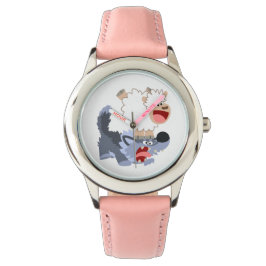 De Pulsera Cuidada y juguetona oveja Personalizado y reloj lo