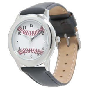De Pulsera El béisbol embroma el reloj del acero inoxidable