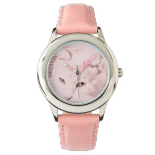 De Pulsera El cremoso adorable del niño el reloj del gato