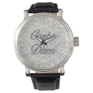 De Pulsera el diem del carpe, despluma el día, reloj