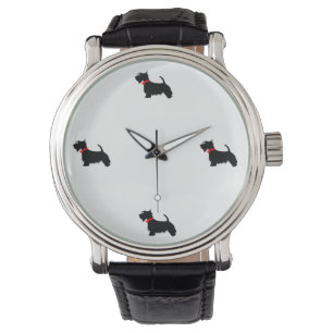 De Pulsera El perro del escocés sirve el reloj del vintage
