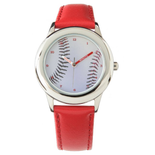 De Pulsera El reloj del béisbol infantil (Anverso)