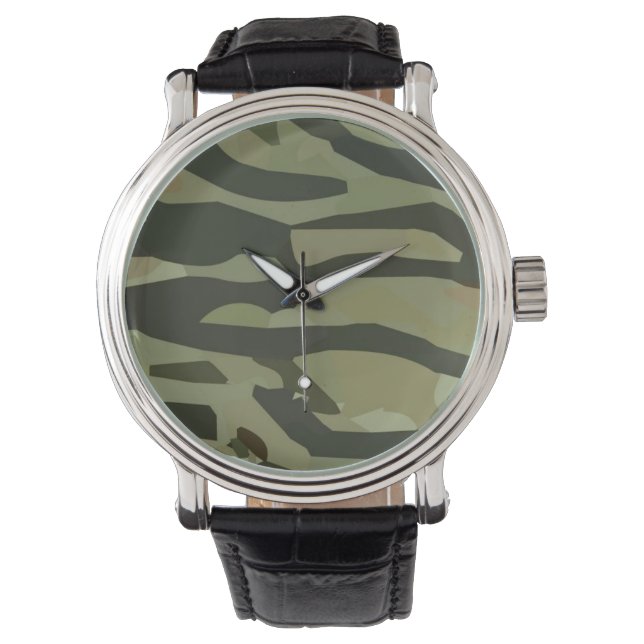 De Pulsera El reloj del hombre del camuflaje (Anverso)