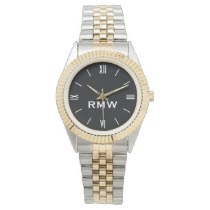 De Pulsera El reloj masculino monogramado clásico