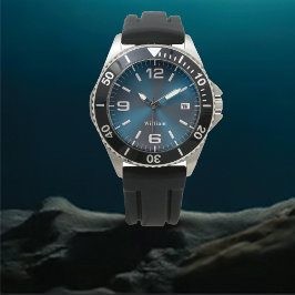 De Pulsera Elegante reloj metálico monocromático cepillado az