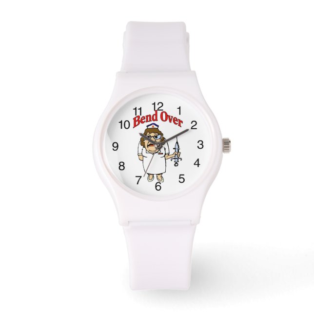 De Pulsera Enfermera cómica plegada sobre reloj (Anverso)