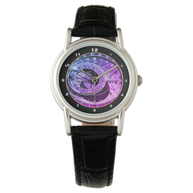 De Pulsera Famoso Orloj y Praga del Reloj Astronómico / Checi (Anverso)
