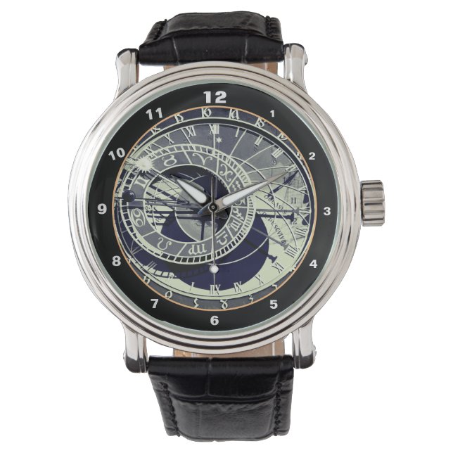 De Pulsera Famoso Orloj y Praga del Reloj Astronómico / Checi (Anverso)