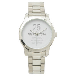 De Pulsera Gracias 25to reloj del trabajo del empleado del