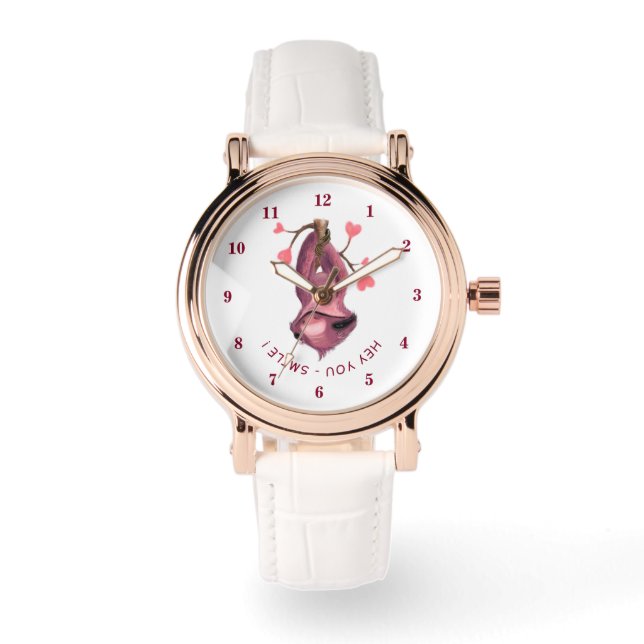 De Pulsera Gracioso reloj con eslogan lúdico - Sonrisa (Anverso)