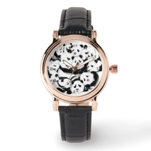 De Pulsera Gracioso reloj con Pandas - Familia feliz