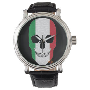 De Pulsera HANDSKULL Italia reloj hombres cuero B2
