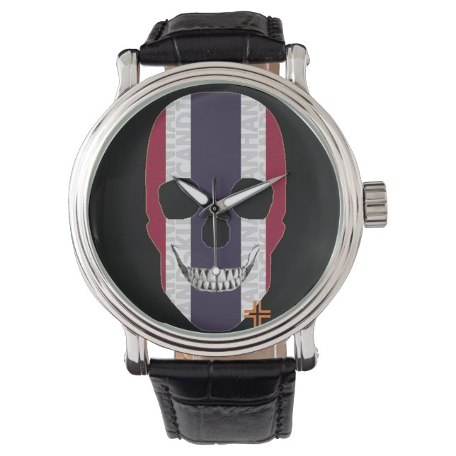 De Pulsera HANDSKULL Tailandia reloj hombres cuero B2 (Anverso)