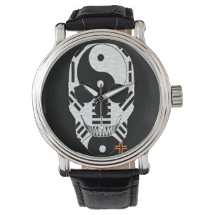 De Pulsera HANDSKULL Yin Yang reloj masculino B2