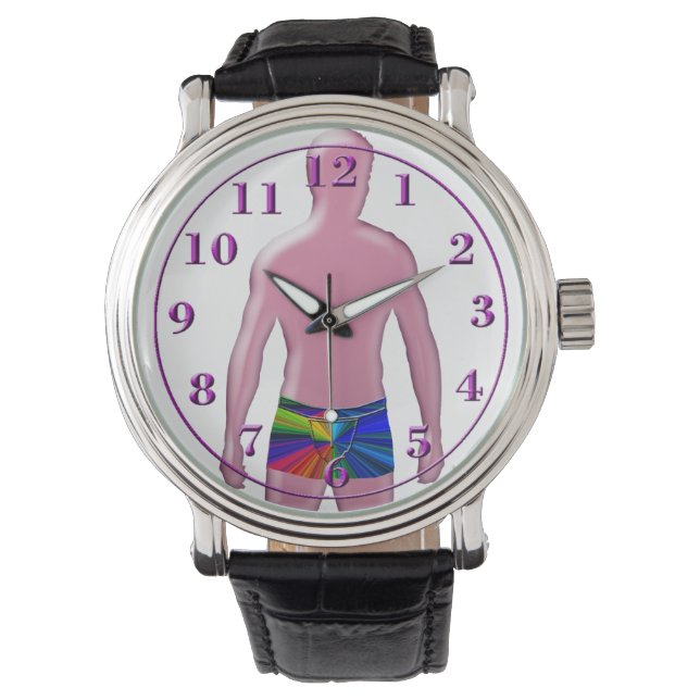 De Pulsera Hombre posando reloj (Anverso)