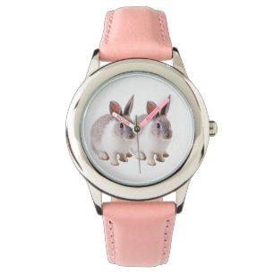 De Pulsera Imagen mascota para reloj Stainless-Steel-Pink