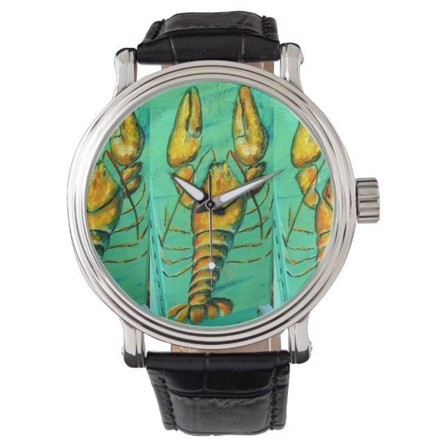 De Pulsera langosta marina en el reloj verde (Anverso)