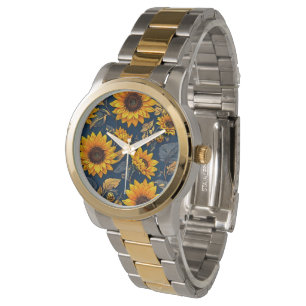De Pulsera Los girasoles en el tiempo: un reloj que florece