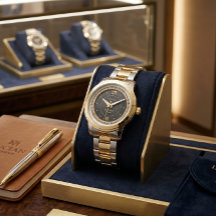 LUCIAN GENÈVE Reloj ejecutivo acanalado