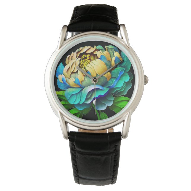 De Pulsera Magnífico reloj floral (Anverso)