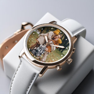 De Pulsera "Mamá eres la mejor" reloj personalizado con foto