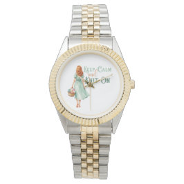 De Pulsera Mantén la Calma y Sigue Tejiendo Reloj