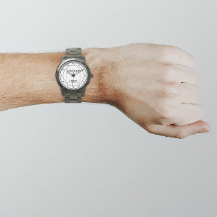 De Pulsera Marca comercial blanca en reloj masculino