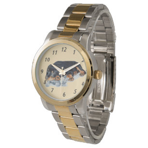 De Pulsera muy lindo rottweiler cachorro perro reloj