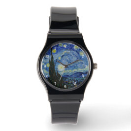 De Pulsera Noche Van Gogh Starry Pintura Elegante reloj mascu