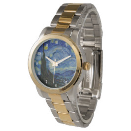 De Pulsera Noche Van Gogh Starry Reloj masculino elegante