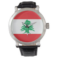 Patriótico, reloj especial con bandera del Líbano