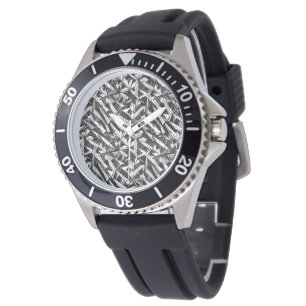 De Pulsera Patrón geométrico abstracto 30 - Reloj masculino