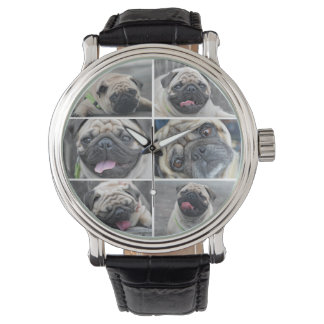 De Pulsera Personalizado 6 fotos collage perro amante reloj