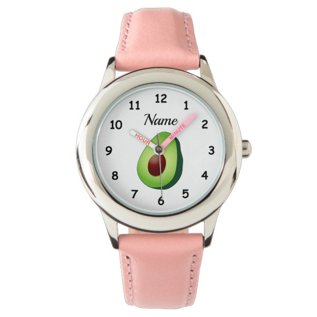 De Pulsera Personalizado chica reloj con linda fruta verde ag (Anverso)