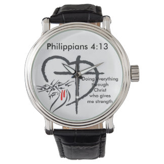 De Pulsera Phil 4:13 reloj masculino