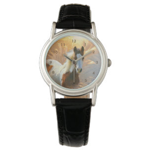 De Pulsera Pinte el reloj para mujer del caballo