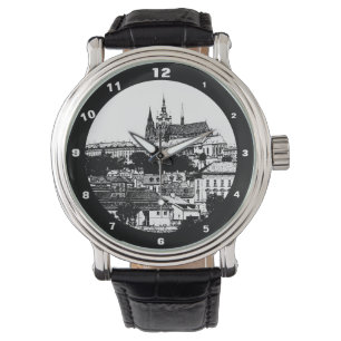 De Pulsera Praga, ciudad histórica, castillo - Reloj sin tie