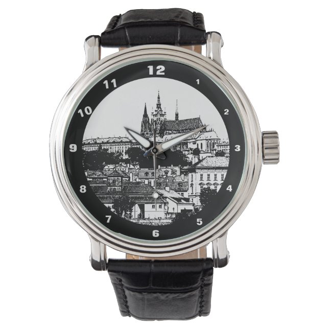 De Pulsera Praga, ciudad histórica, castillo - Reloj sin tiem (Anverso)