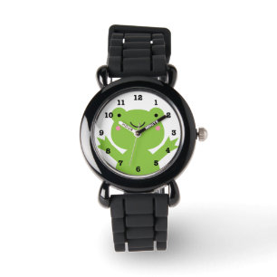 De Pulsera Rana verde feliz linda numerada reloj