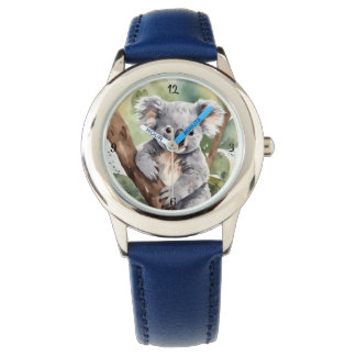 De Pulsera Reloj Adorable con Koala Bebé en Estilo Acuarela