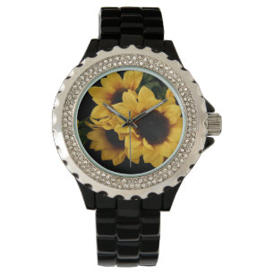 De Pulsera Reloj amarillo del girasol