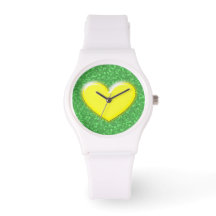 Reloj amarillo para el corazón