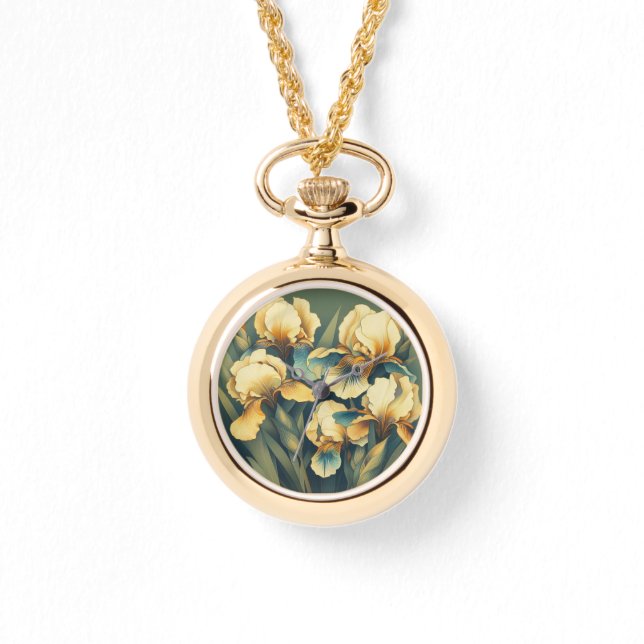 De Pulsera Reloj Art Deco Golden Iris eWatch (Anverso)