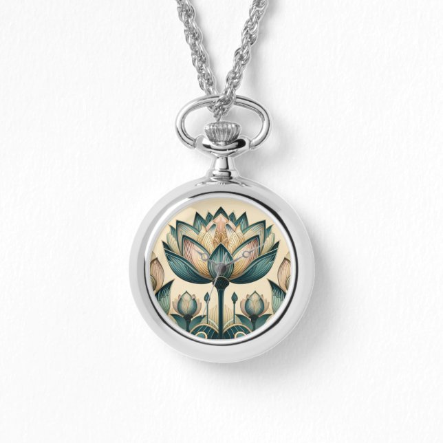 De Pulsera Reloj Art Deco Lotus eWatch (Anverso)